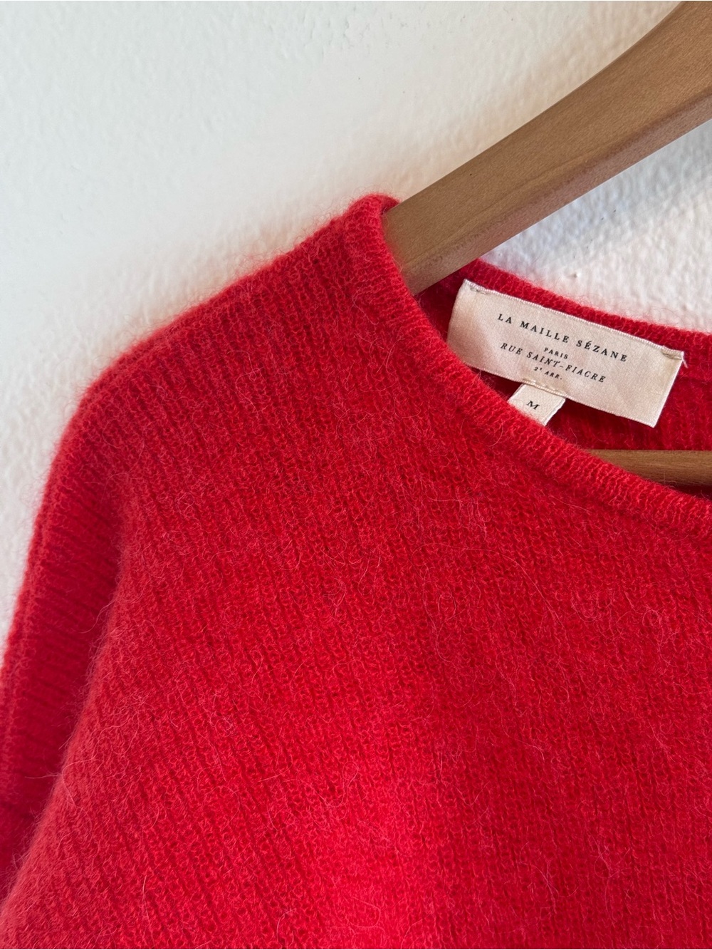 Sezane Gaspard Cardigan Red - Picture 4 of 11